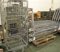 4x Stacking Cages on Wheels- approx 1750mm high.