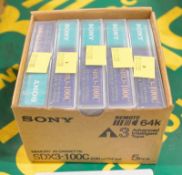 5x Sony SDX3-100C AIT Data Cartridges 100GB.