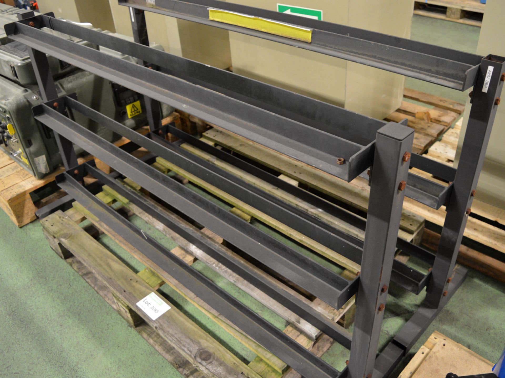 2x Steel Racks - Each 1600mm long x 450mm wide x 910mm high. - Image 2 of 2