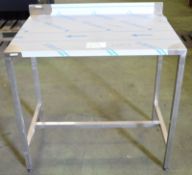 Stainless Steel Table - 900mm wide x 600mm deep x 825mm high.