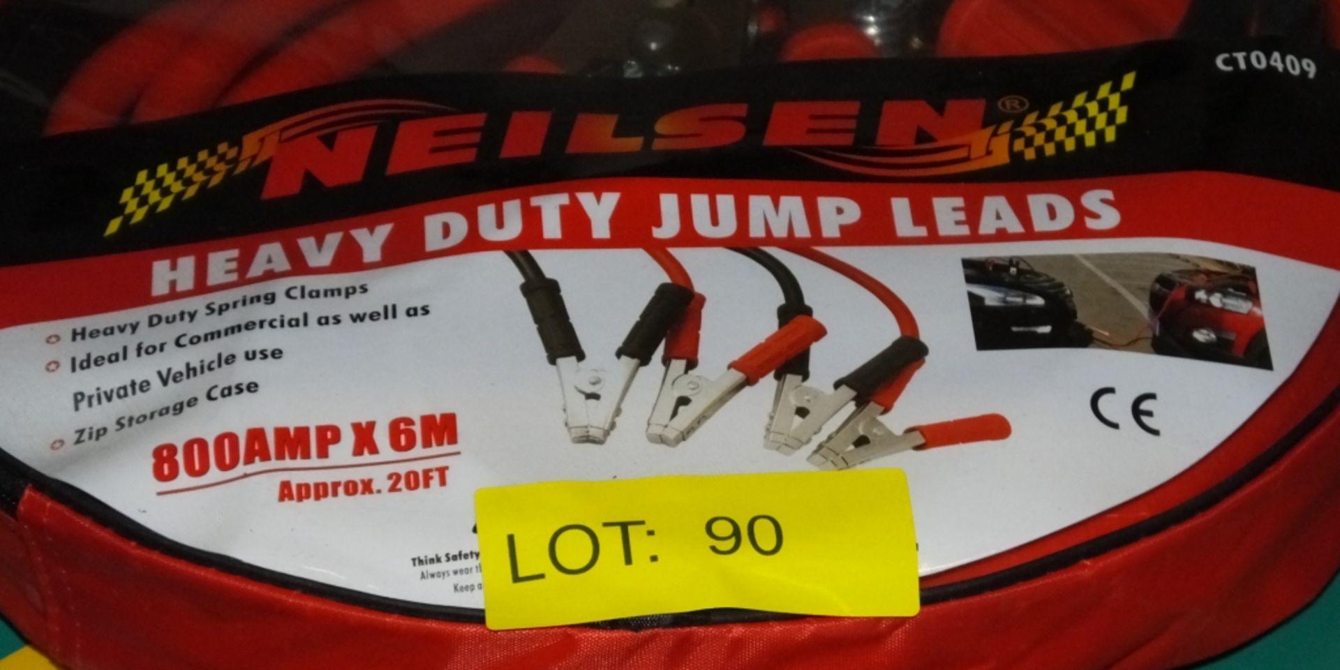 Neilsen Heavy Duty Jump Leads 800 amp x 6M - Image 2 of 2