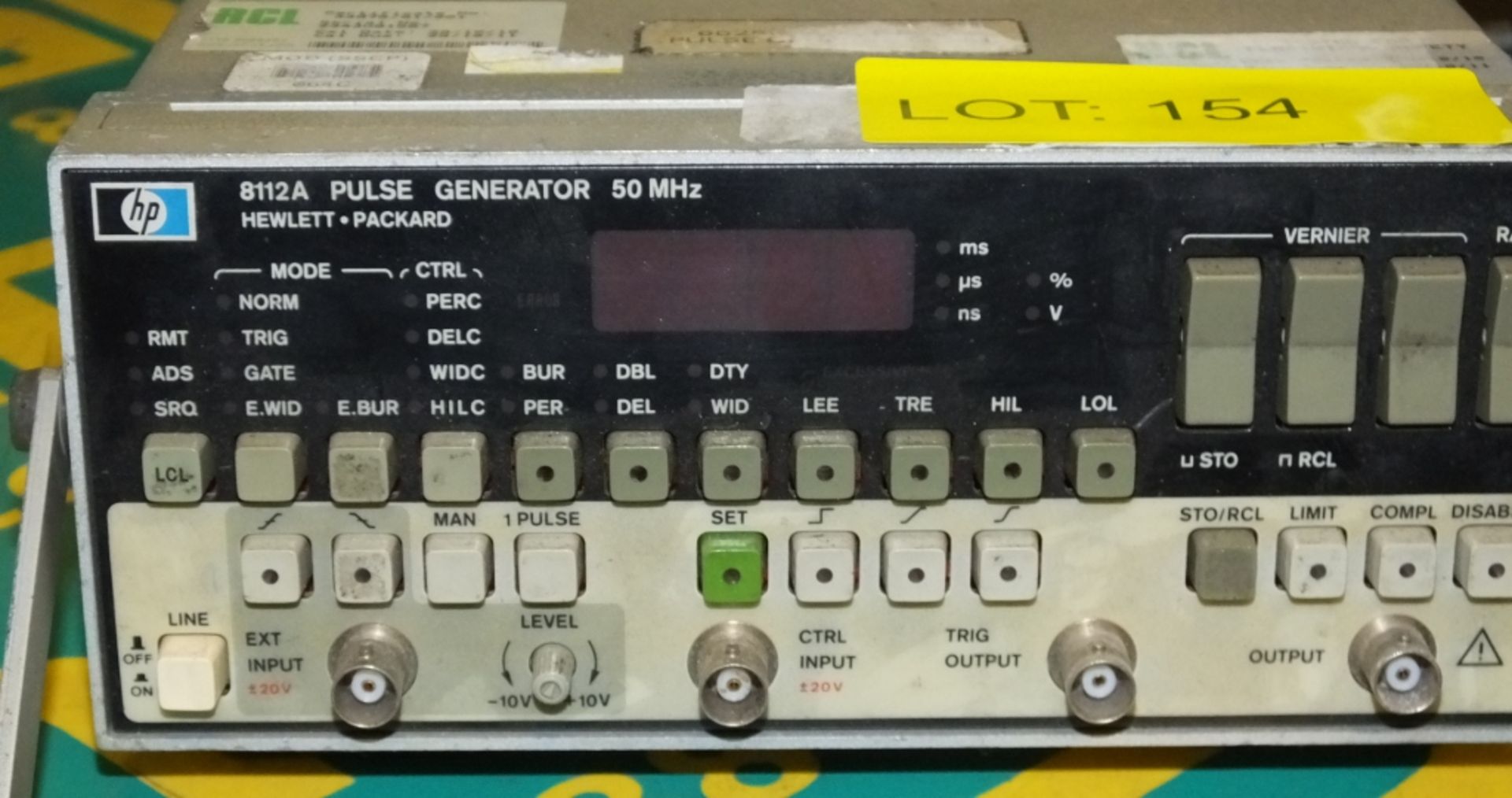 HP 50Mhz Pulse Generator - Image 2 of 2