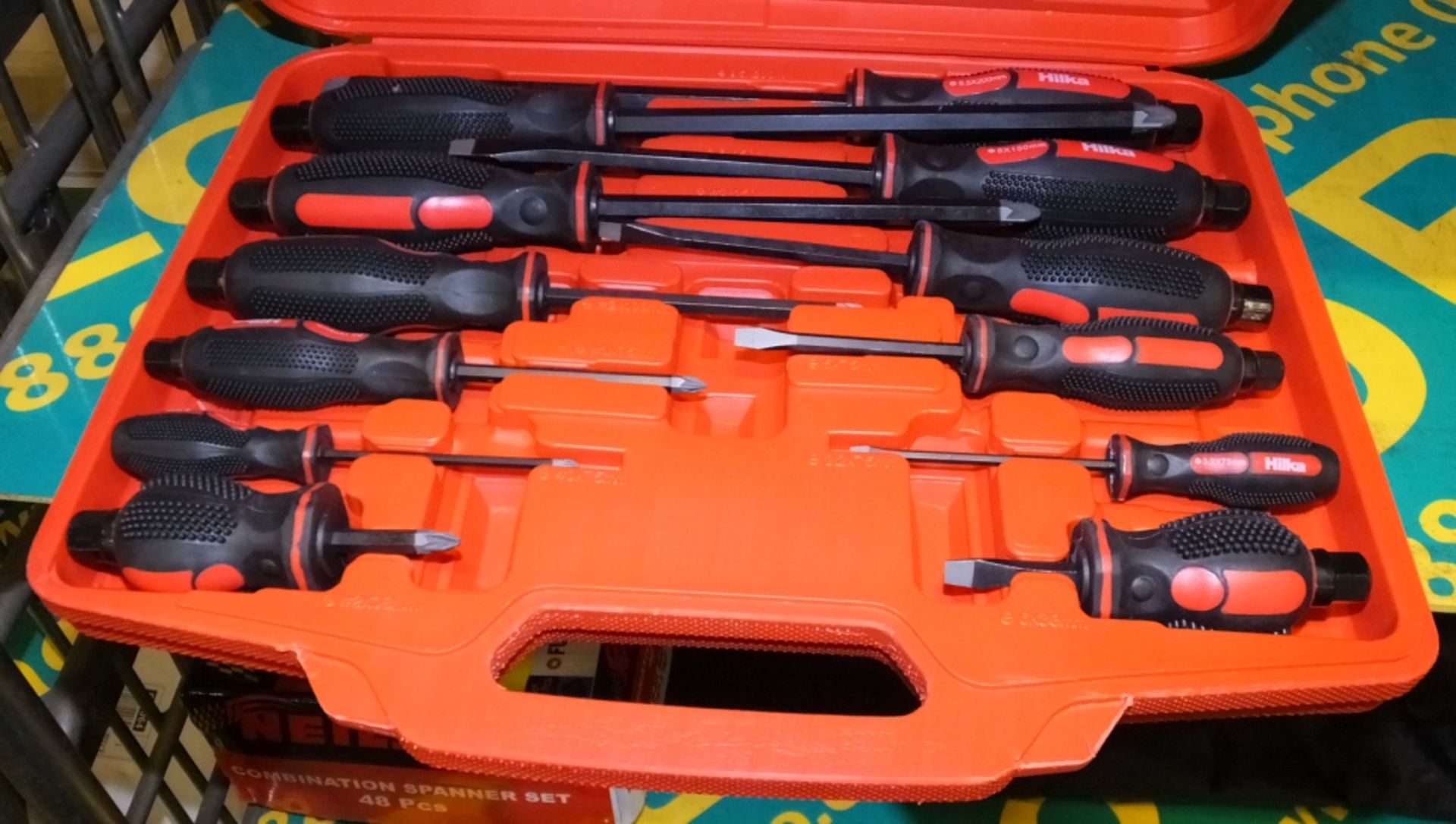 Hilka 12 piece Mechanics heavy duty screwdriver set with S2 steel blades - Image 2 of 2