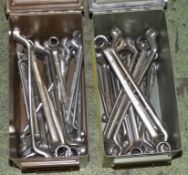 Ring Spanners in 2x Ex-MoD ammo tins