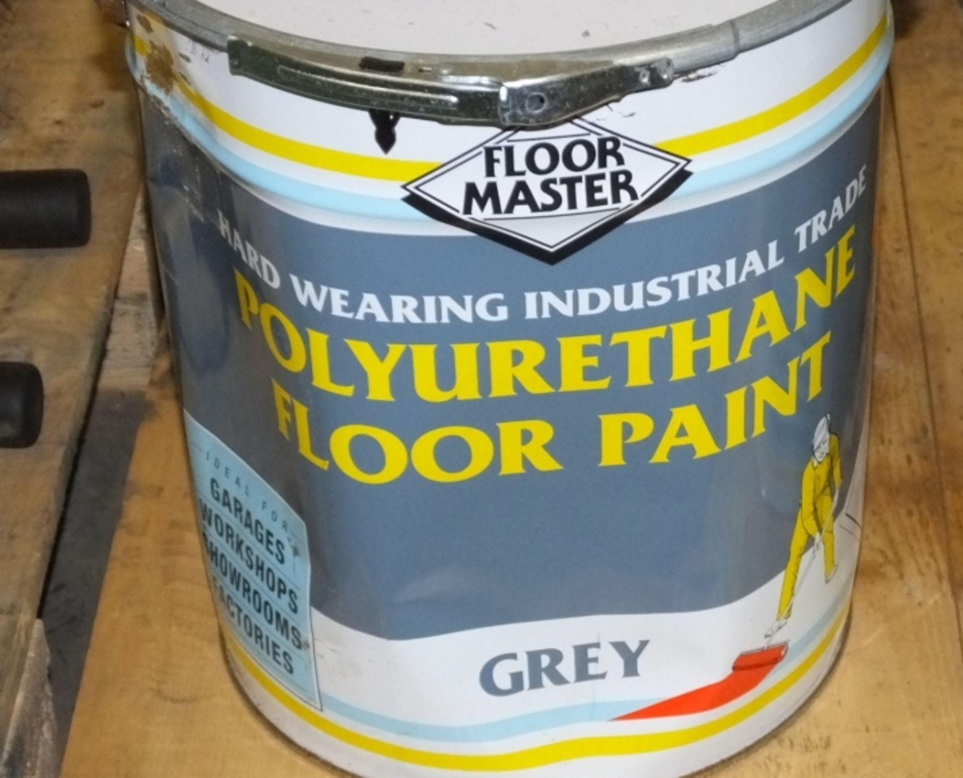 4x 25LTR Floor Master Polyurethane Floor Paint - Grey - Image 2 of 2