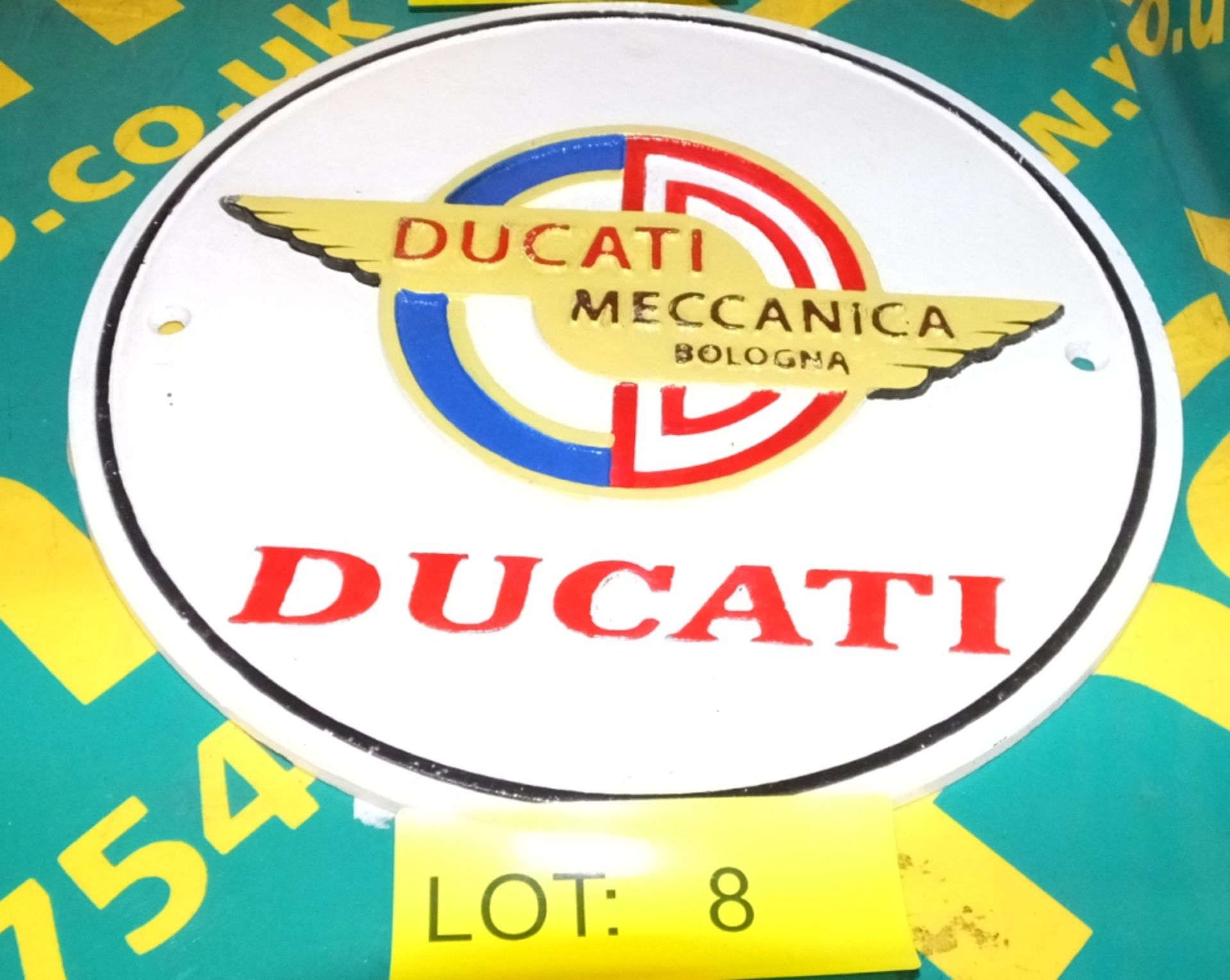 Cast Motorbike sign - Ducati