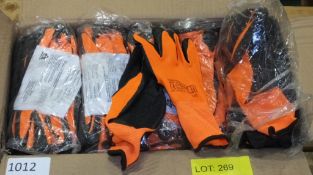 Workwear gloves - 240 Pairs - Orange - size 11