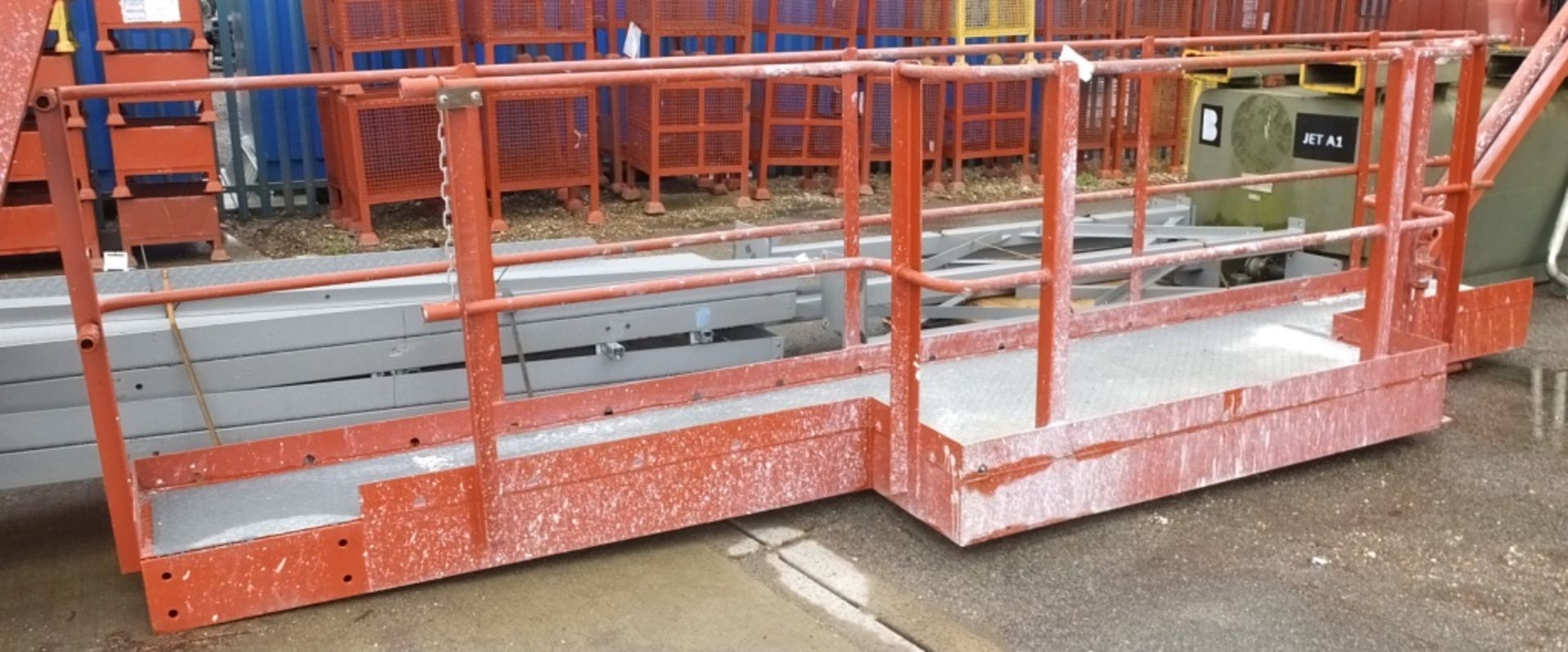 Walkway assembly - frames, legs, handrails - Full lorry load AT LEAST - Please note there - Image 8 of 13