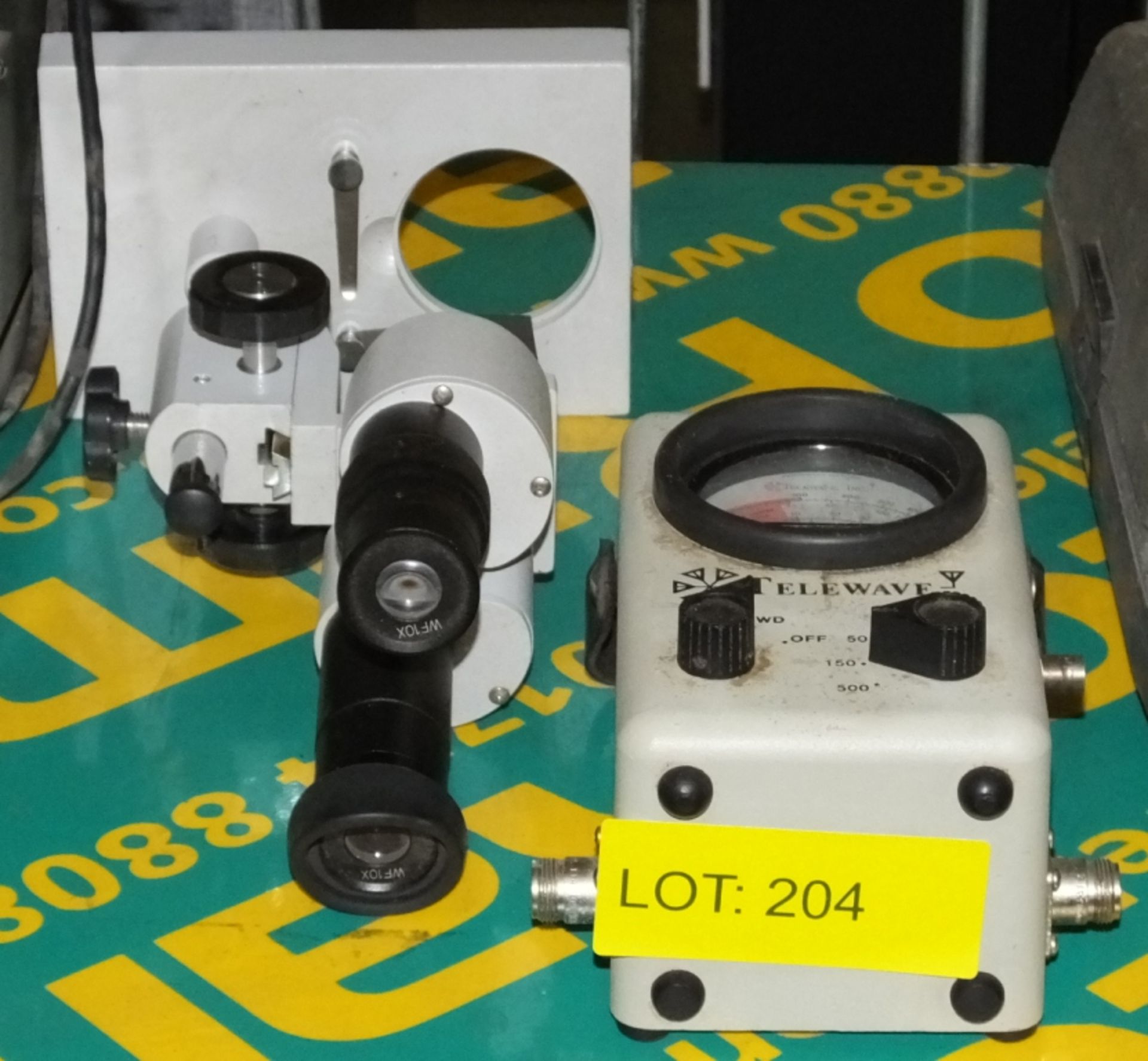 Stroboscope, Microscope, Telewave unit, Fluke multimeter, Sonnenschein Microprocessor - Image 2 of 3