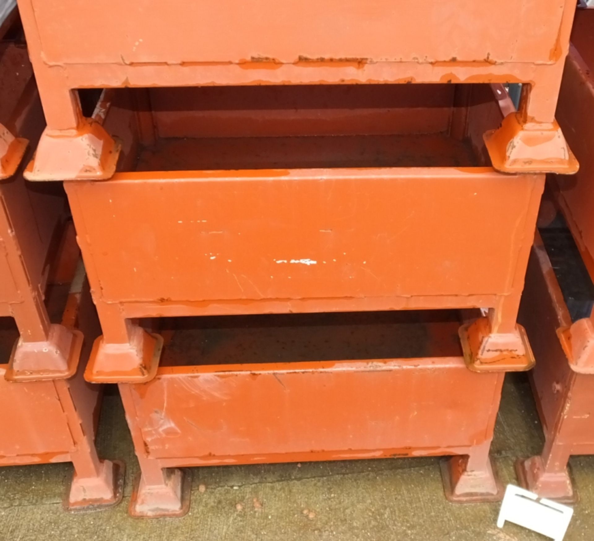 10x Small metal storage containers - Please note there will be a loading fee of £5 on this - Image 2 of 2