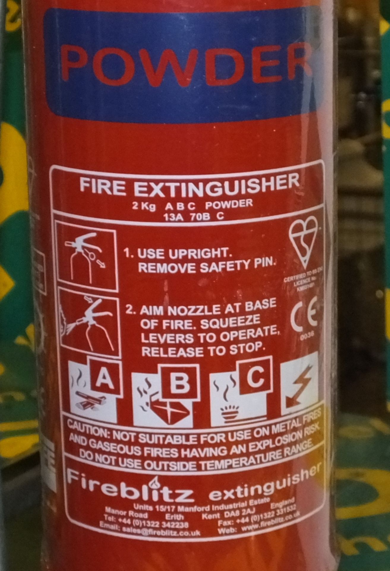Ex Mod Land Rover Vehicle Fire Extinguisher - Image 2 of 2