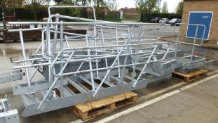 Walkway assembly - steps, handrails, frames (1/2 lorry load) - Please note there will be a