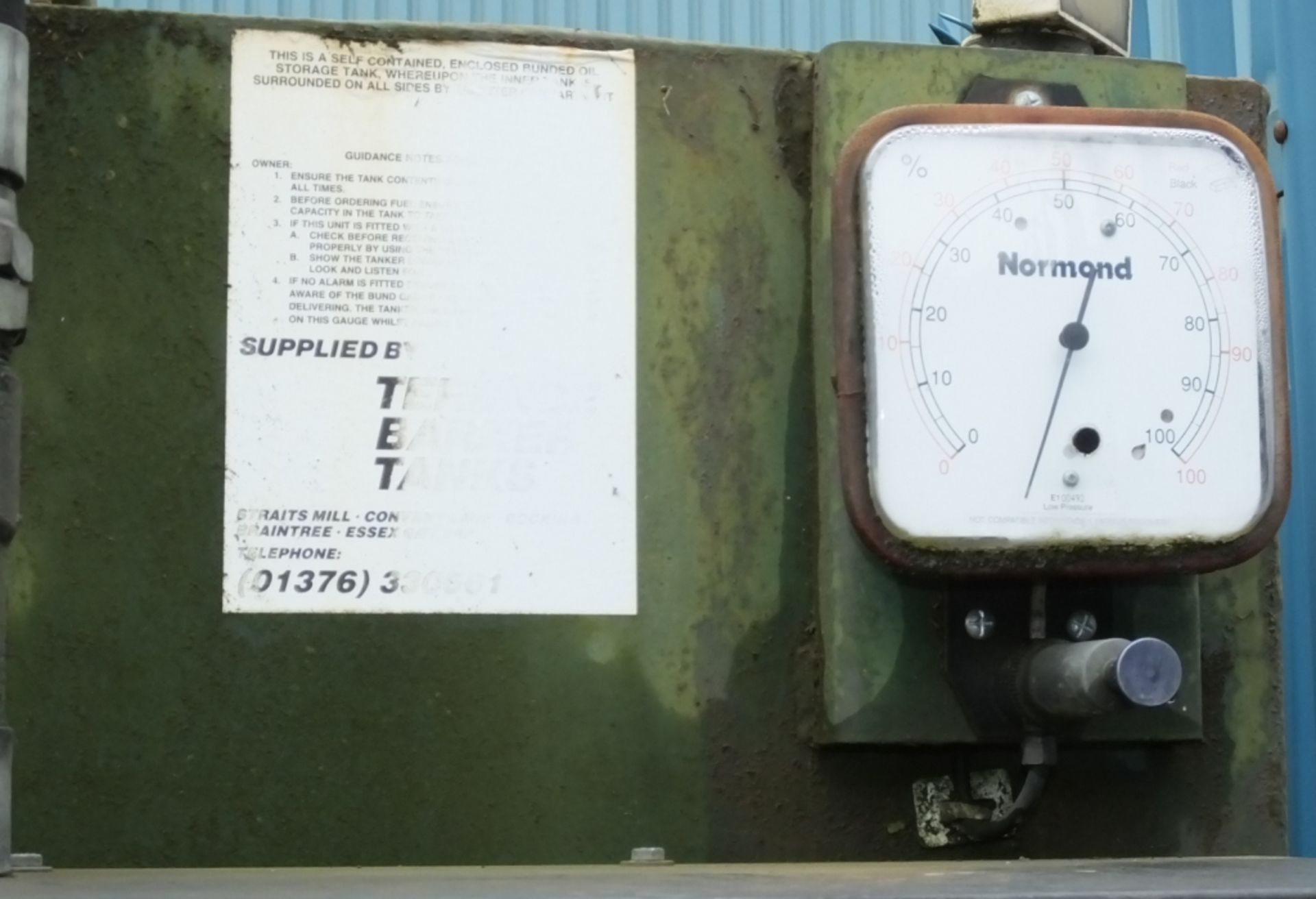 Terrance Barker Fuel Tank With Dispenser system - approx 10000LTR - Please note there will - Image 7 of 12