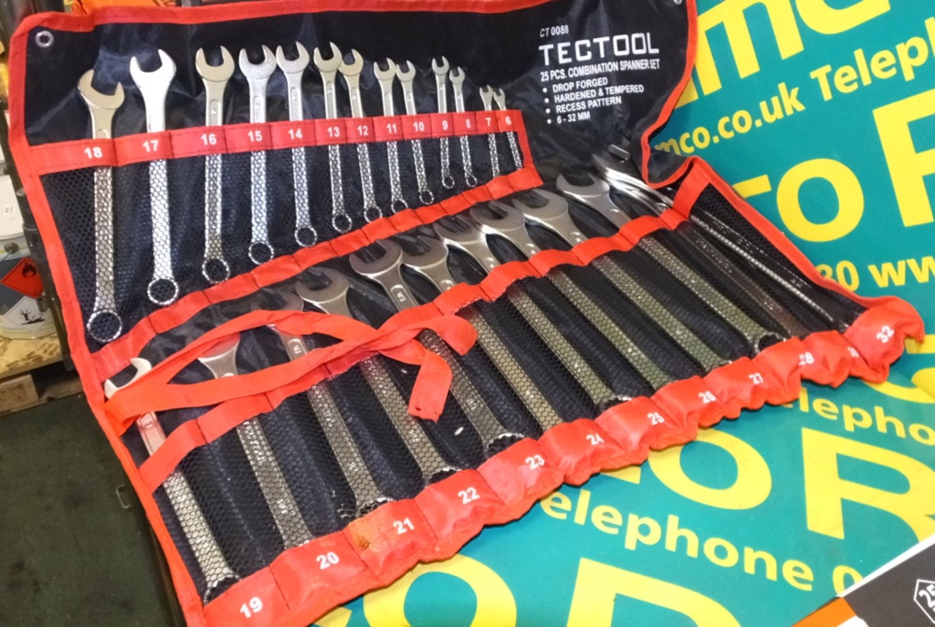 Tectool CT 0088 25 piece combination spanner set - Image 2 of 2