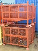 4x Welded solid caged stillages - Please note there will be a loading fee of £5 on this it