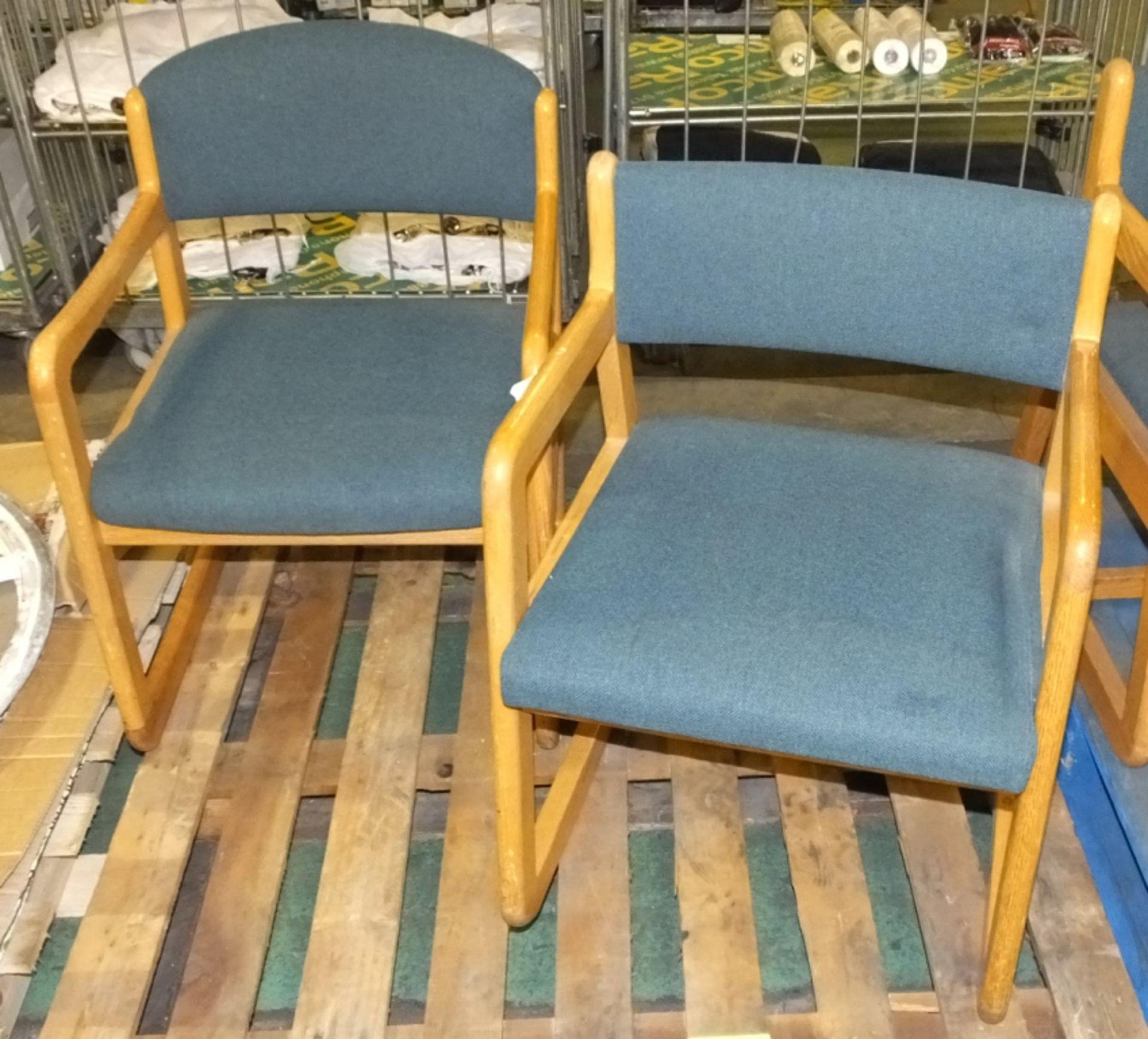 2x Reception chairs