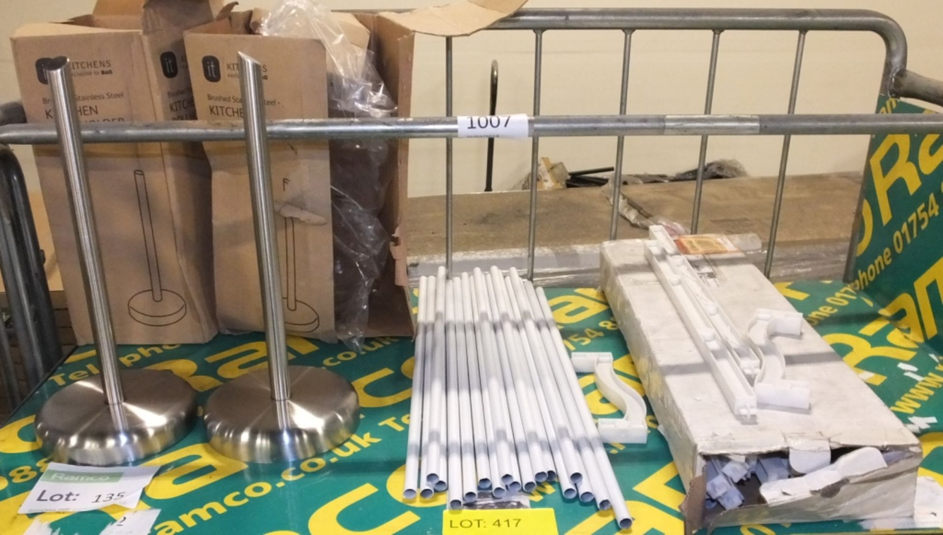 Shelf assembly, 2 kitchen roll holders