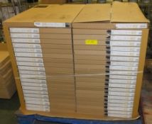 Darwin Shelf units - 2 shelves per pack - 42 packs - 75cm x 57cm x 1.8cm - Chime