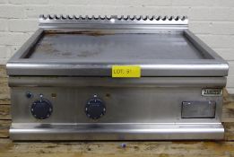 Zanussi Dual Element Control Electric Griddle, Please Note The Front Of This Griddle Is Loose