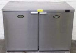 Foster HR360 Double Door Under Counter Stainless Steel Refrigerator, +1 - +4°C Left hand Open