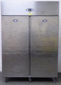 Foster Pro G 1350H-A Double Door Upright Stainless Steel Refrigerator +1 - +4°C, 1350L Cap
