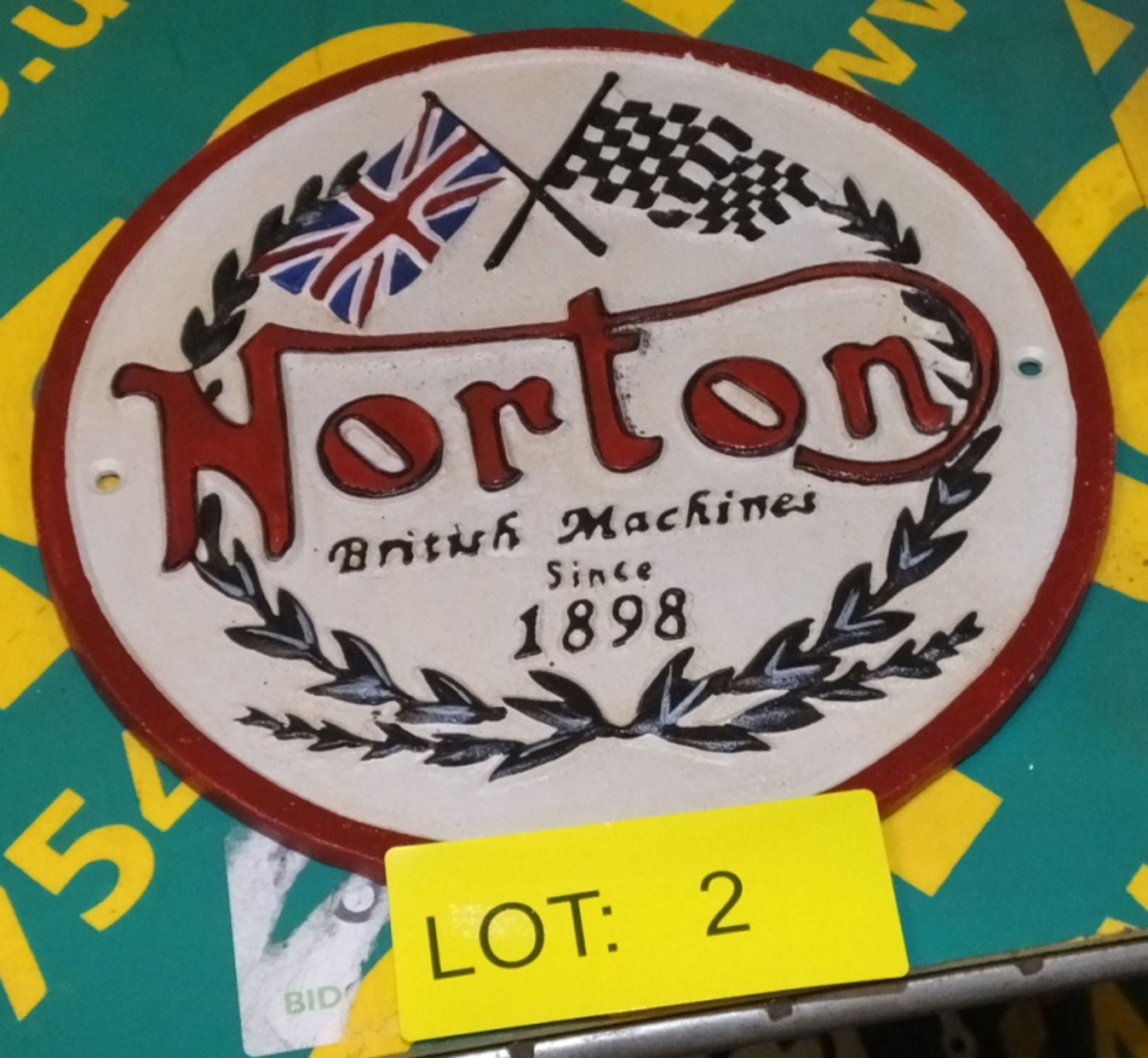 Cast sign - Norton