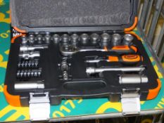 Draper 34 piece 3/8" Square Drive Combined Socket Set