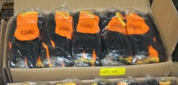 Orange workwear gloves - 120 pairs - size 10