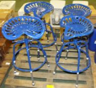 4x Tractor seat style chiars