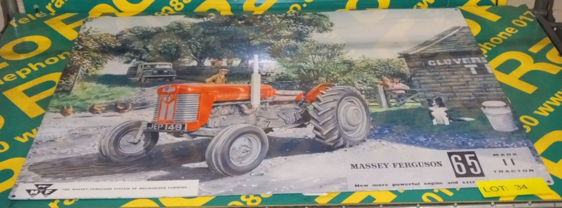 Tin plate sign - Massey Ferguson 65 Mk ii