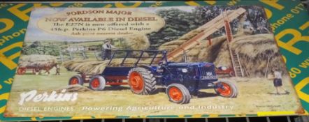 Tin plate sign - Ferguson Major - Perkins