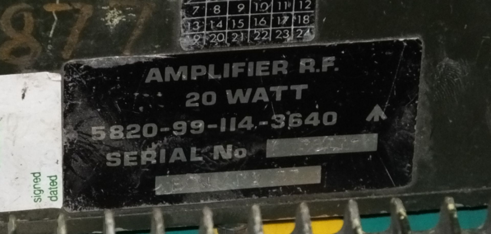 2x RF Selective units 4 watt, 2x RF Amplifiers 20 watt - NSN 5820-99-114-3640 - Image 2 of 3