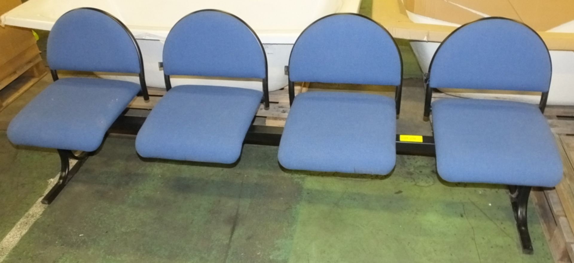 4 seater modular chair - blue chairs