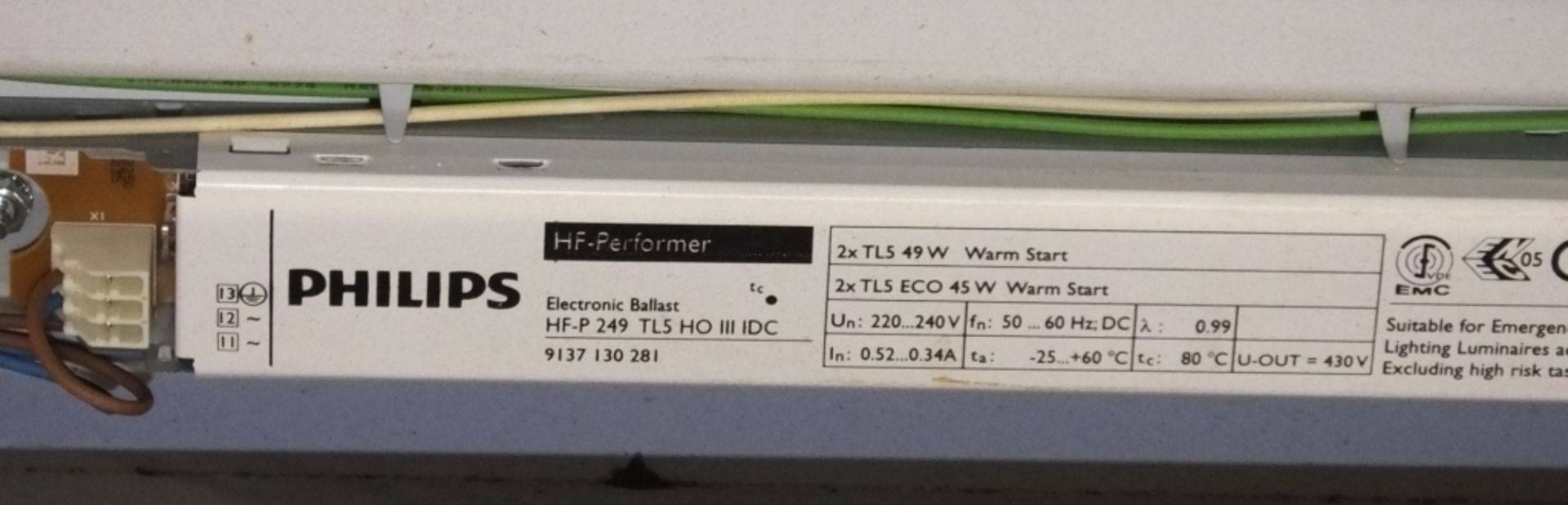 20x Philips TS 49 Watt Twin Light fittings, Spare parts - Image 2 of 6