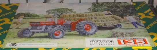 Tin plate sign - Massey Ferguson 135