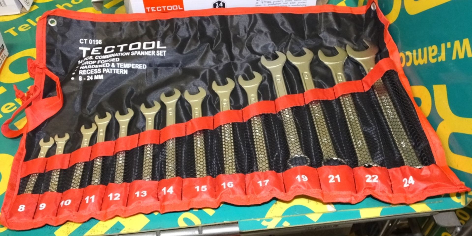 Tectool 14 piece combined spanner set CT0198 - Image 2 of 2
