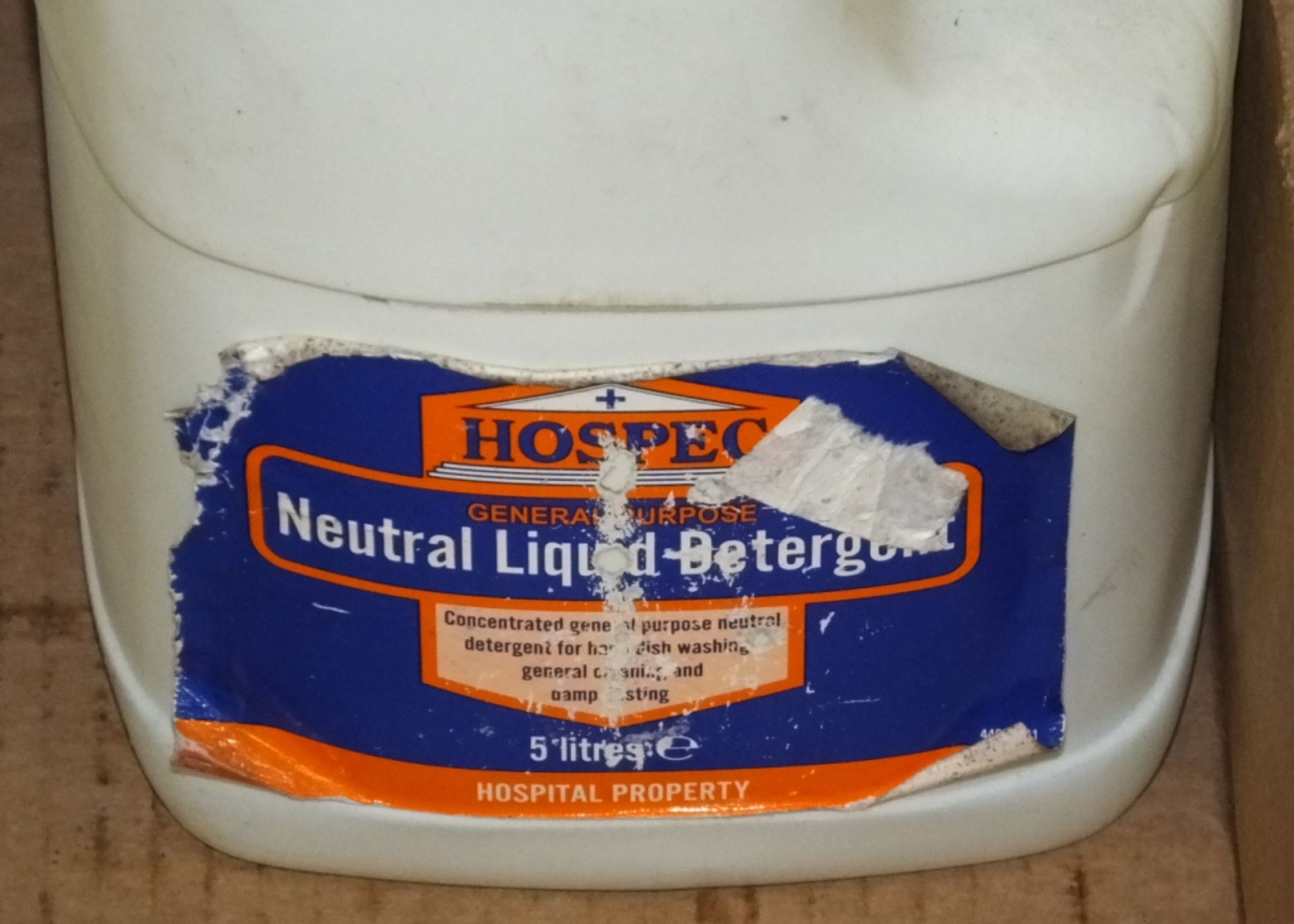 5x 5LTR Hospec Neutral Liquid Detergent - Image 2 of 2