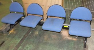 4 seater modular chair - blue chairs
