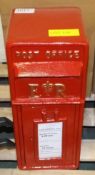 Postbox "Red" - lockable with keys