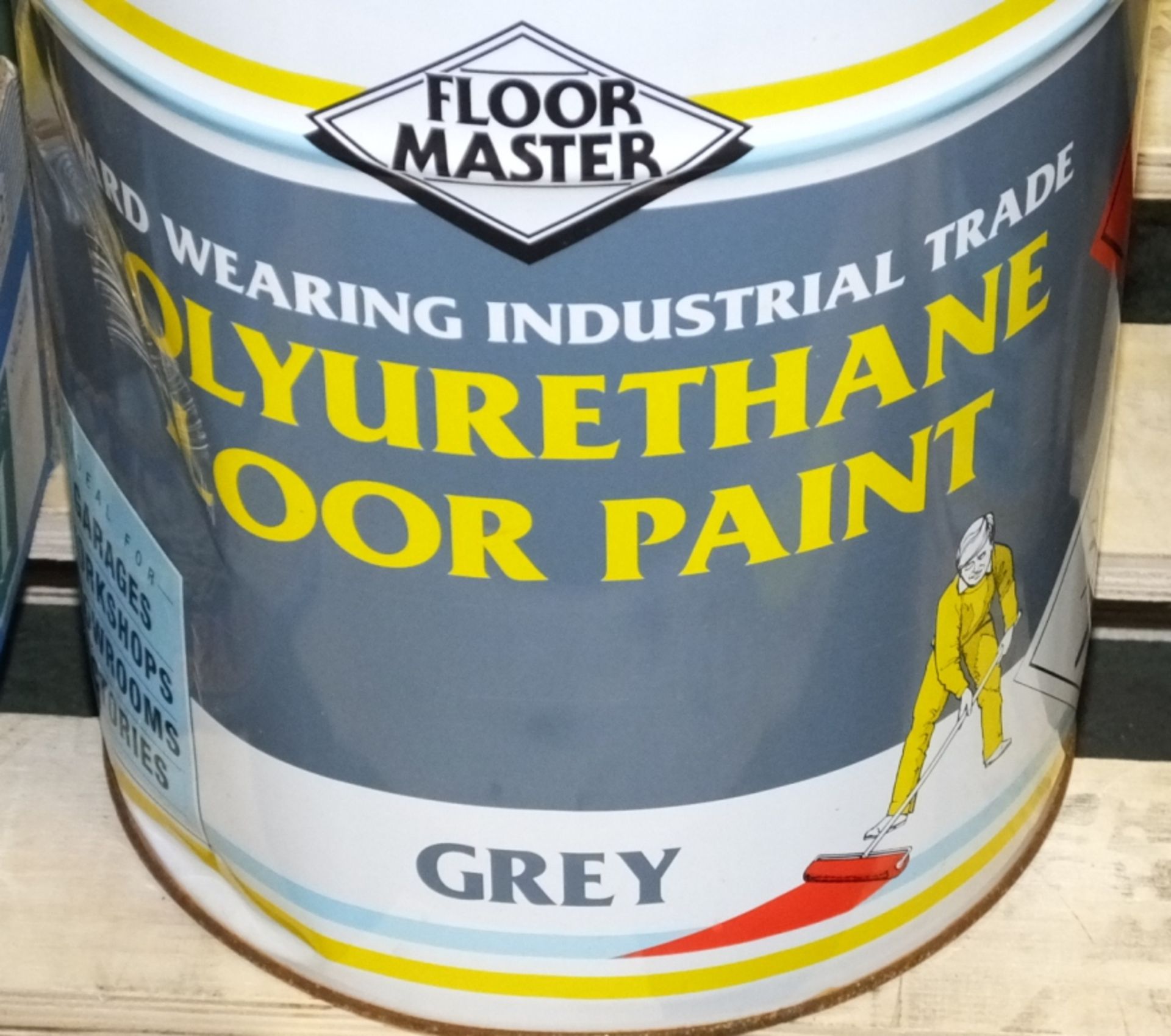4x 20LTR Floor master Polyurethane Paint - Grey - Image 2 of 2