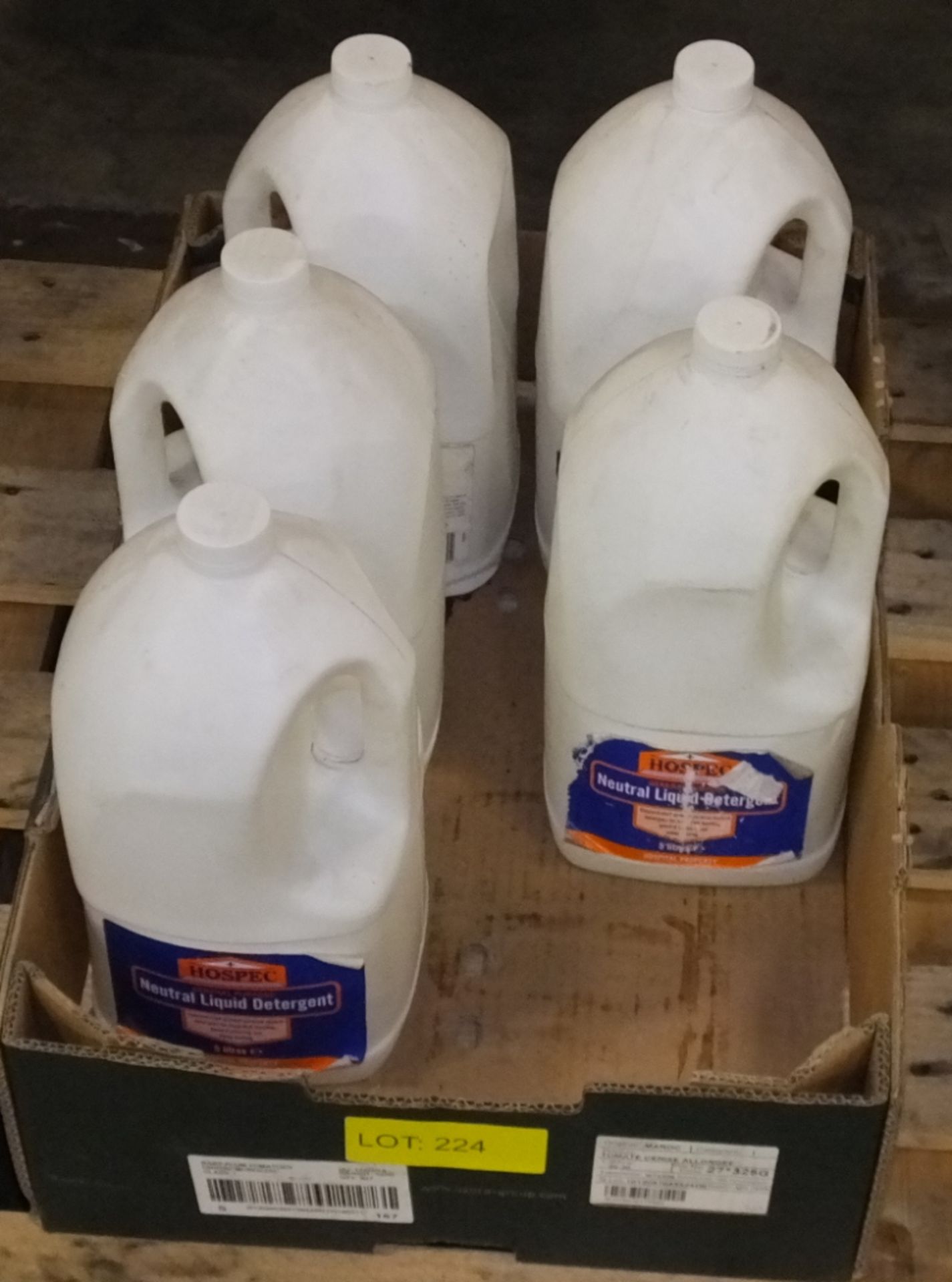 5x 5LTR Hospec Neutral Liquid Detergent