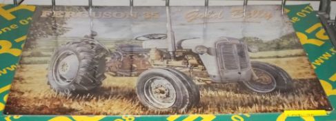 Tin plate sign - Massey Ferguson 35 "Gold Belly"