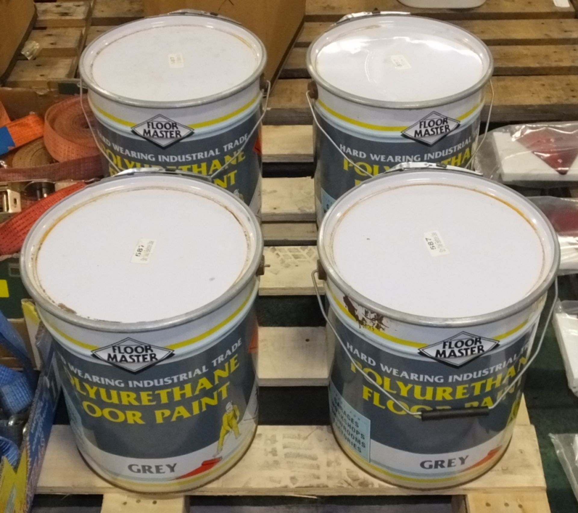 4x 20LTR Floor master Polyurethane Paint - Grey