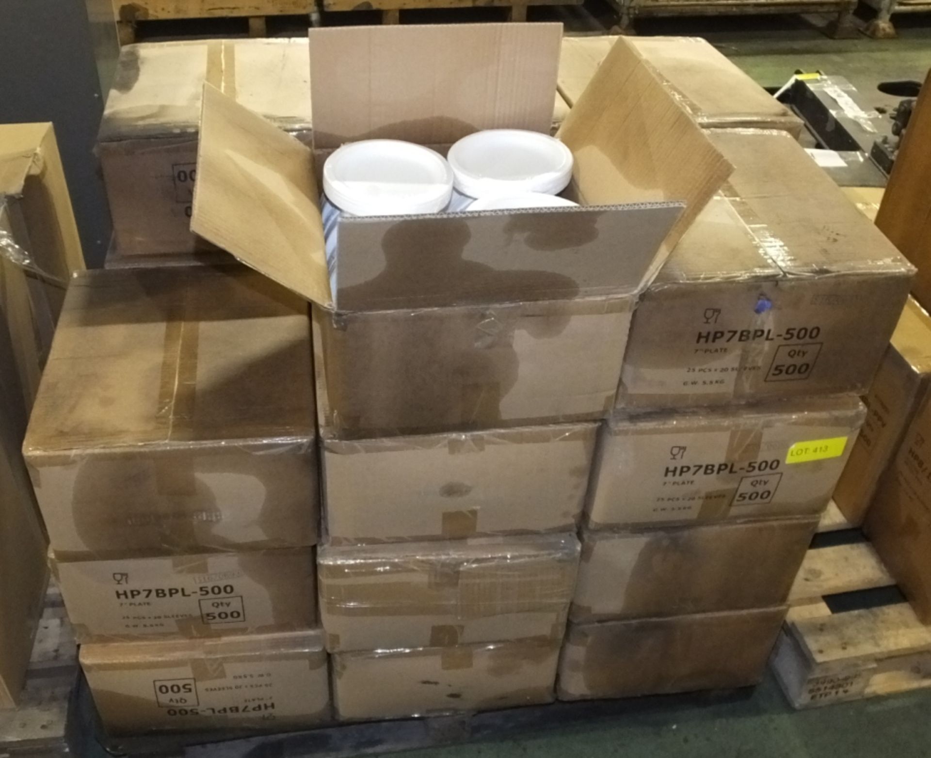 7" paper plates - HP8BPL-500 - 500 per box - 23 boxes