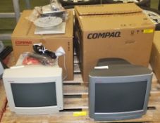 2x Compaq CRT Monitors - V50 & 7500