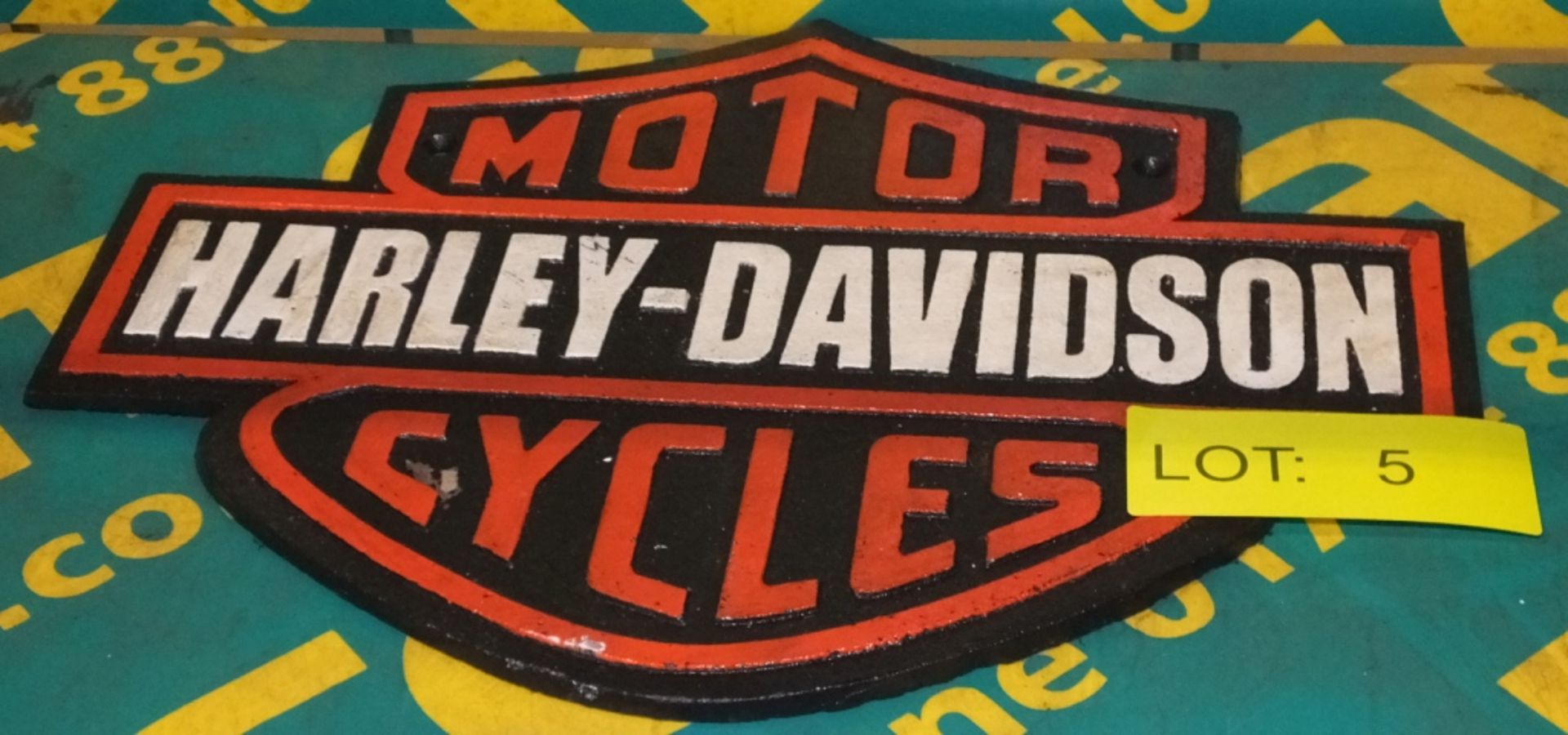 Cast sign - Harley Davidson