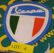 Cast sign - Vespa