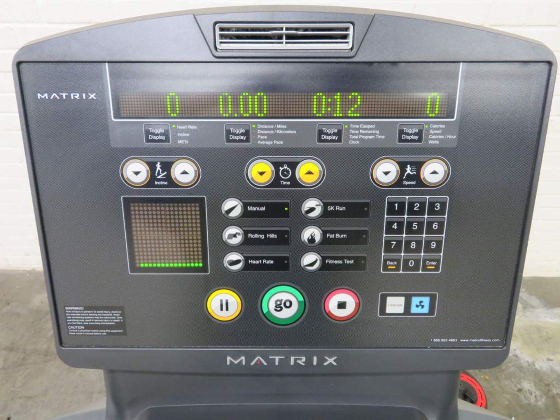 Matrix Treadmill Model: T-5x/7x - Image 9 of 10