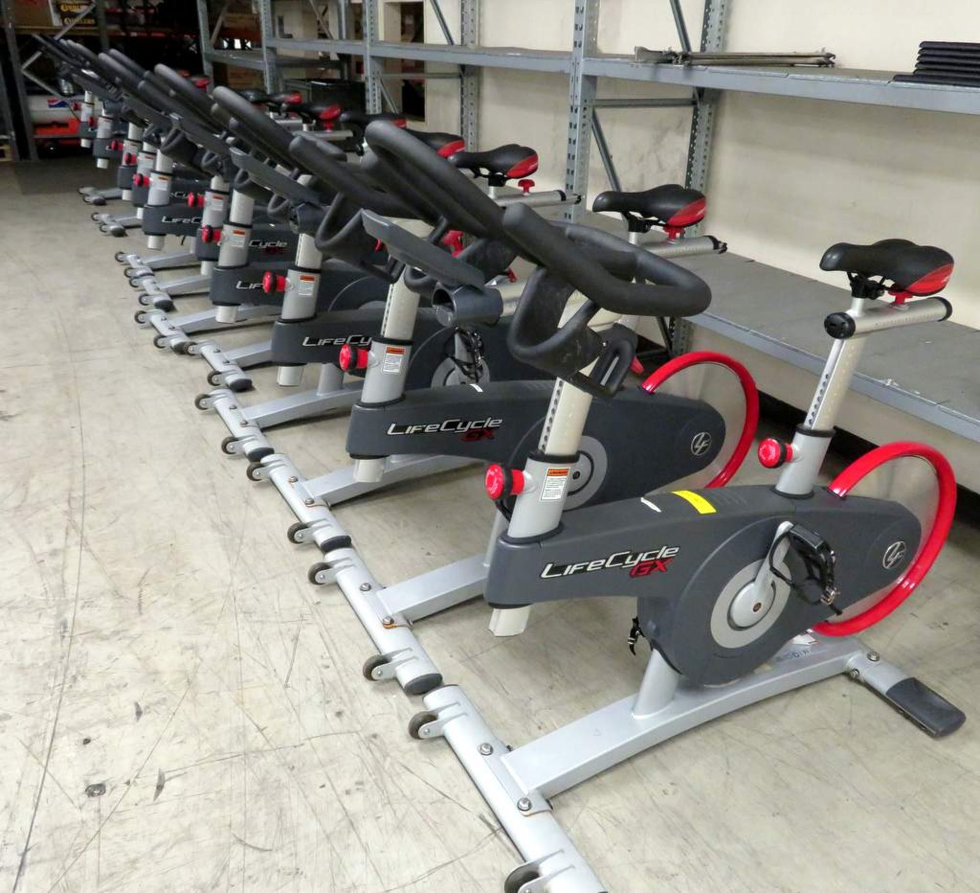 8x Life Fitness - Life Cycle GX spin bikes - Image 9 of 13
