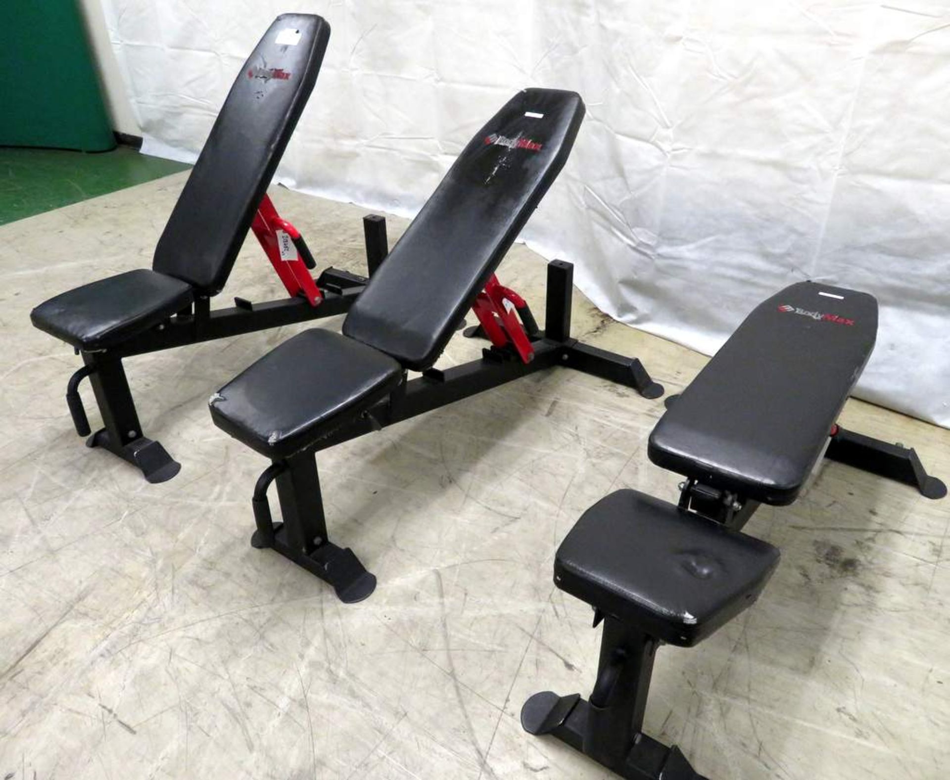 3x Body Max Adjustable Horizontal To Incline Bench - Image 3 of 7